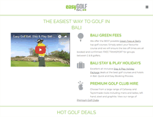 Tablet Screenshot of easygolfbali.com